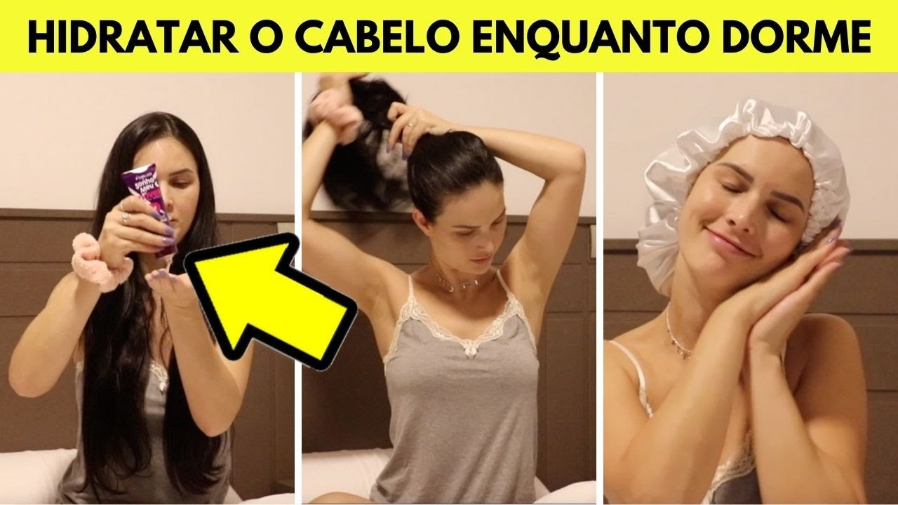 COMO HIDRATAR O CABELO ENQUANTO VOC&Ecirc; DORME! por Julia Doorman - YouTube