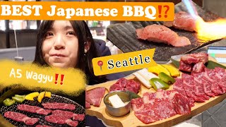 ENG)Best Japanese BBQ in Seattle⁉️Ishoni Yakiniku🥩 A5 Wagyu Nigiri🍣| VLOG| Restaurant Review