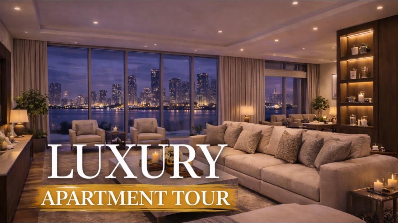 Modern Dream Apartment At Night - 1 Hour To Relax