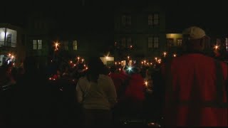 Crowds of people honor Savannah shooting victim at vigil