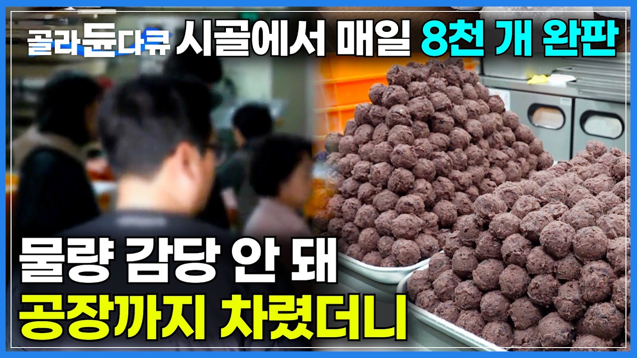 매일 8,000개씩 완판. 조용한 시골 마을에 전국에서 몰려든다｜물량 감당 안 돼 공장까지 차린 수제 떡집｜온 가족이 새벽 출근. 2대째 이어온 찹쌀떡 맛집｜극한직업｜#골라듄다큐