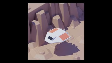 spaceship flyby animation