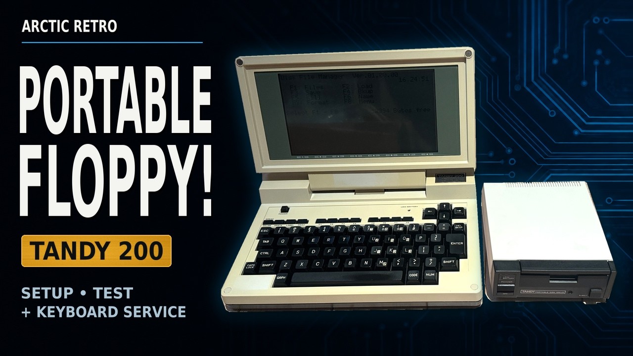 Testing Tandy's Rarest Portable Floppy Drive on a Broken TRS-80