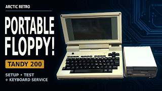 Testing Tandy’s Rarest Portable Floppy Drive on a Broken TRS-80 Tandy 200 #septandy