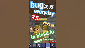 #5 bug in duos map bedwars #minecraft #bloxdio #bloxd #bedwars #hypixel #hacker #hack #shorts