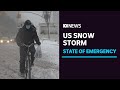 Massive US snow storm causes suspension of coronavirus testing and vaccinations | ABC News