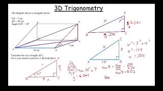 3D Trigonometry (GCSE Grade 6 to 7)