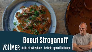 Boeuf Stroganoff - Opskrift fra Klub Vollmer