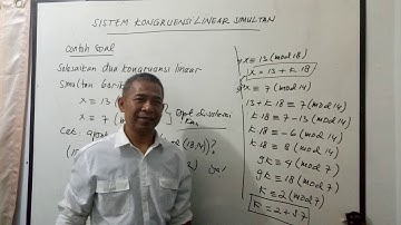 SISTEM KONGRUENSI LINEAR SIMULTAN (TEORI BILANGAN)