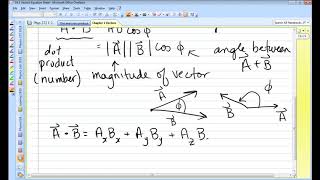 Phys 272 Ch 1 Vector Equations