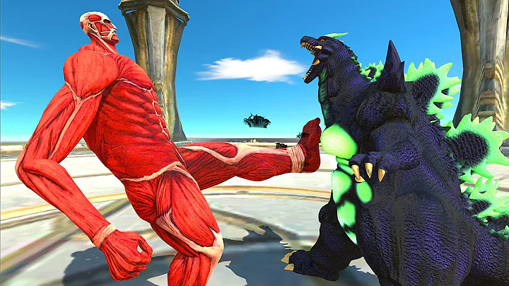 COLOSSAL TITAN FIGHT SUPER GODZILLA - Animal Revolt Battle Simulator