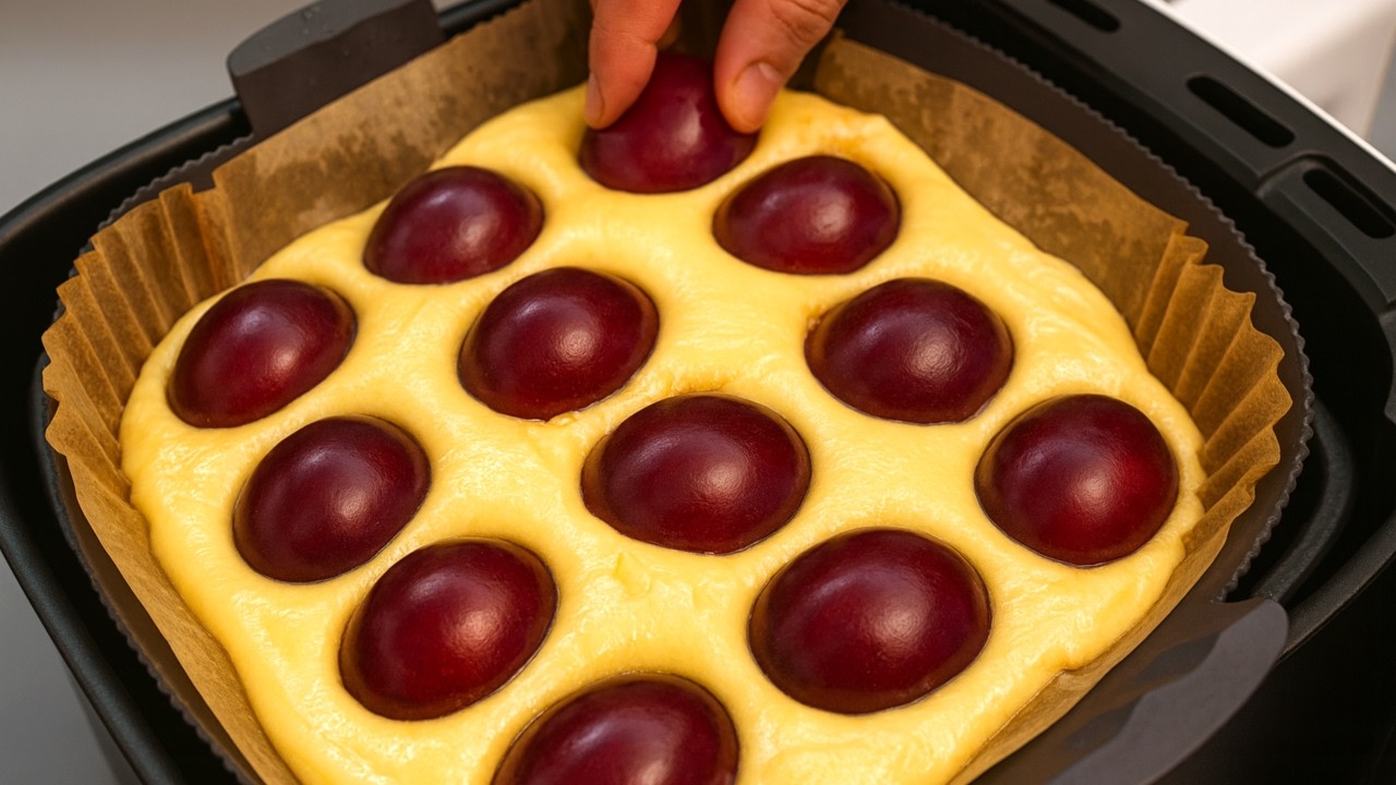 Магия АЭРОГРИЛЯ! Рецепт знаменитого сливового пирога за 10 минут! Легкая выпечка!