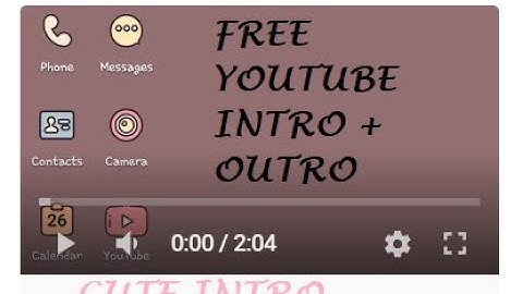 Free Youtube Intro and Outro Templates with music (Minimalist, Cute, Pink)