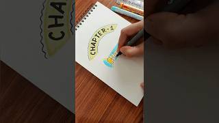 "3 Vibrant & Easy: Chapter Title Heading Ideas for Notes!" #shorts