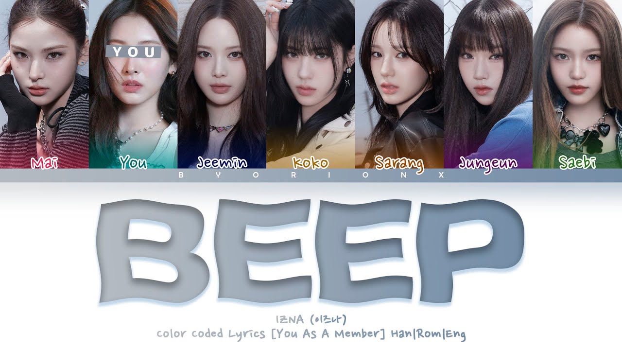 izna (이즈나) 'BEEP' - You As A Member [Karaoke] || 7 Members Ver