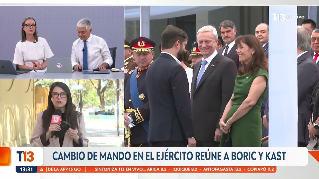 Kast y Boric vuelven a encontrarse en el cambio de mando del Ejército