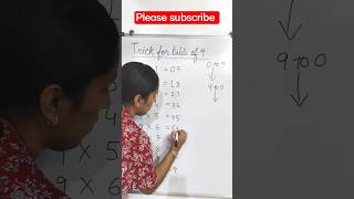 9 ka table kaise yaad kare | easy trick for table of 9 learnmaths