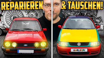 KUPPLUNG & MOTORSWAP zwischendurch! - Ford Fiesta XR2 & VW Polo Harlekin - Julian & Olli SCHRAUBEN!