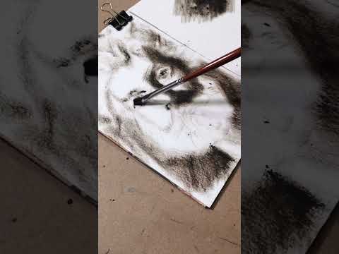 Сухая кисть. Портрет. Speed paint