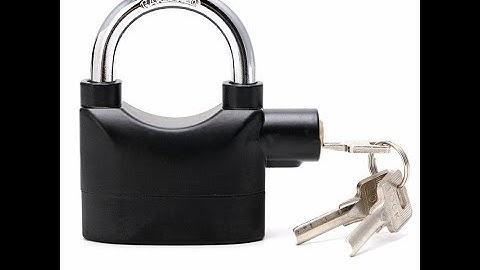 How To Replace The Batteries On The Alarm Siren Padlock
