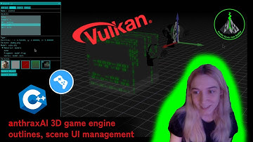 anthraxAI game engine: outlines, scene UI management (c++/vulkan)