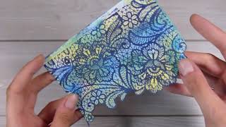Making an embossing folder the MAIN FEATURE of a card with #AlinaCrafts