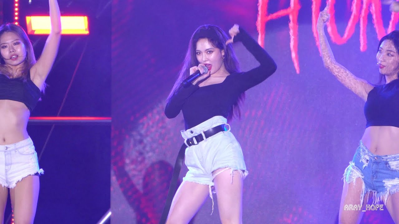 [4k]180601 #현아 HyunA - 빨개요 RED @부산환경사랑음악회 _직캠FANCAM - YouTube
