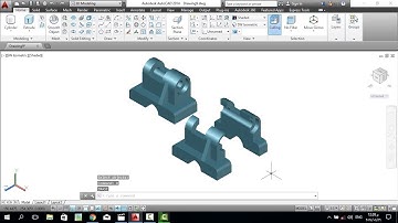 3D drawing using Autocad 2014 |make Isometric drawing from 2 views for p34