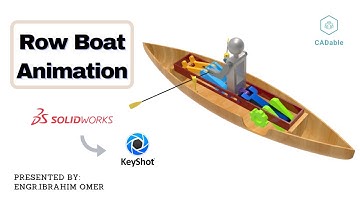 Row Boat Animation | SOLIDWORKS Animation | Keyshot Animation | Keyshot9 | CADable |