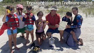 It's a Treasure Hunt on Treasure Island in Florida! The kids find a map and take up the quest!