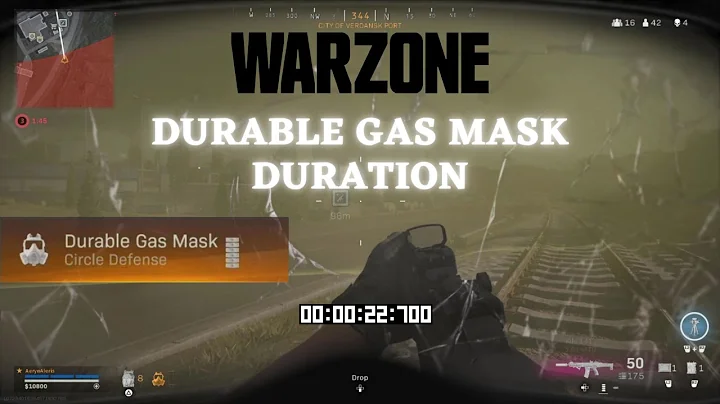 Warzone Durable (Golden) Gas Mask Duration Vs Regular Gas Mask | Testing
