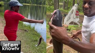 Boosie & His Mother Go Fishing, Bringing In A Large Number Of Cat Fish Again😂😂😂