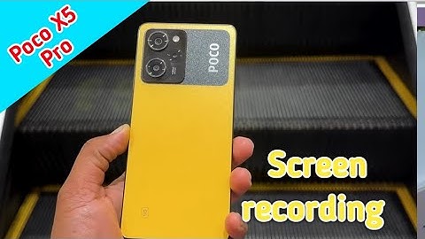 Screen Recording Setting In Poco X5 Pro, How To Record Screen In Poco X5 Pro