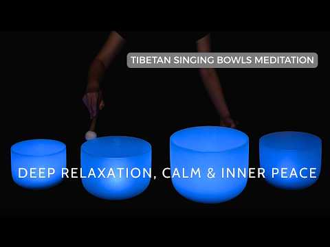 Stress Relief Sound Bath 💎 Crystal Singing Bowls for Deep Relaxation, Calm & Inner Peace