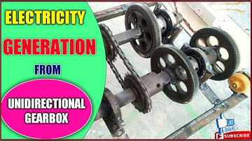 ELECTRICITY GENERATION FROM UNIDIRECTIONAL GEARBOX