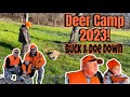Deer hunting deer camp 2023 opening day of pa rifle season buck  doe down