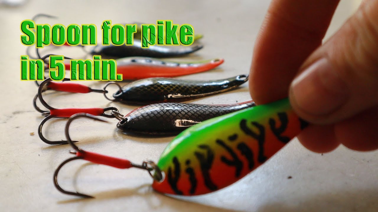 Lure spoon for pike by casting  how to make a lure spoon with your own  hands 