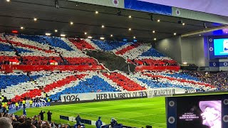 Glasgow Rangers Tribute To Queen Elizabeth II 1926 - 2022 🇬🇧