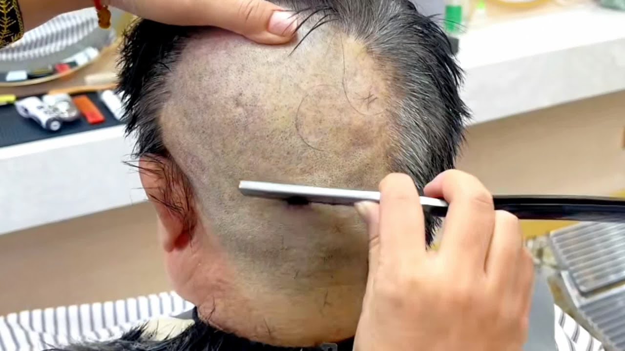 ASMR Razor Sound丨Shave, cut hair, shave your back! Traditional razors