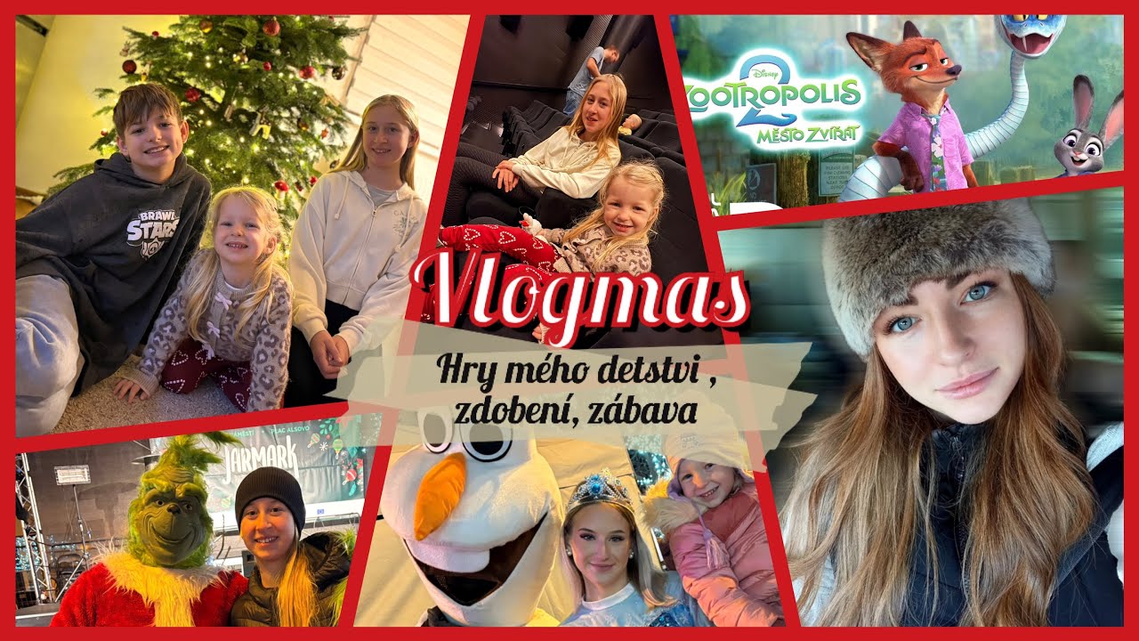 VLOG| Trhy PORUBA, hry mého dětství , kino, zdobení stromečku 🎄