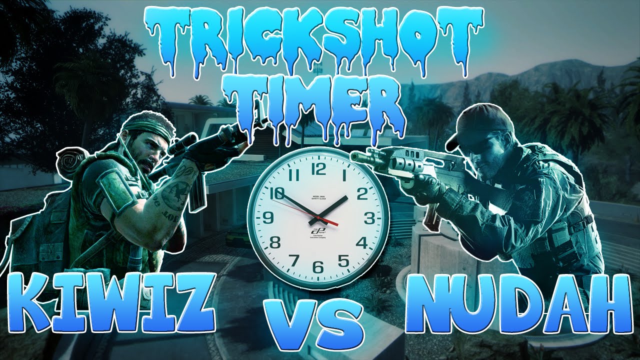 Trickshot Timer! - Red Kiwiz Vs. eRa Nudah (Black Ops 2 1v1 Trickshotting)