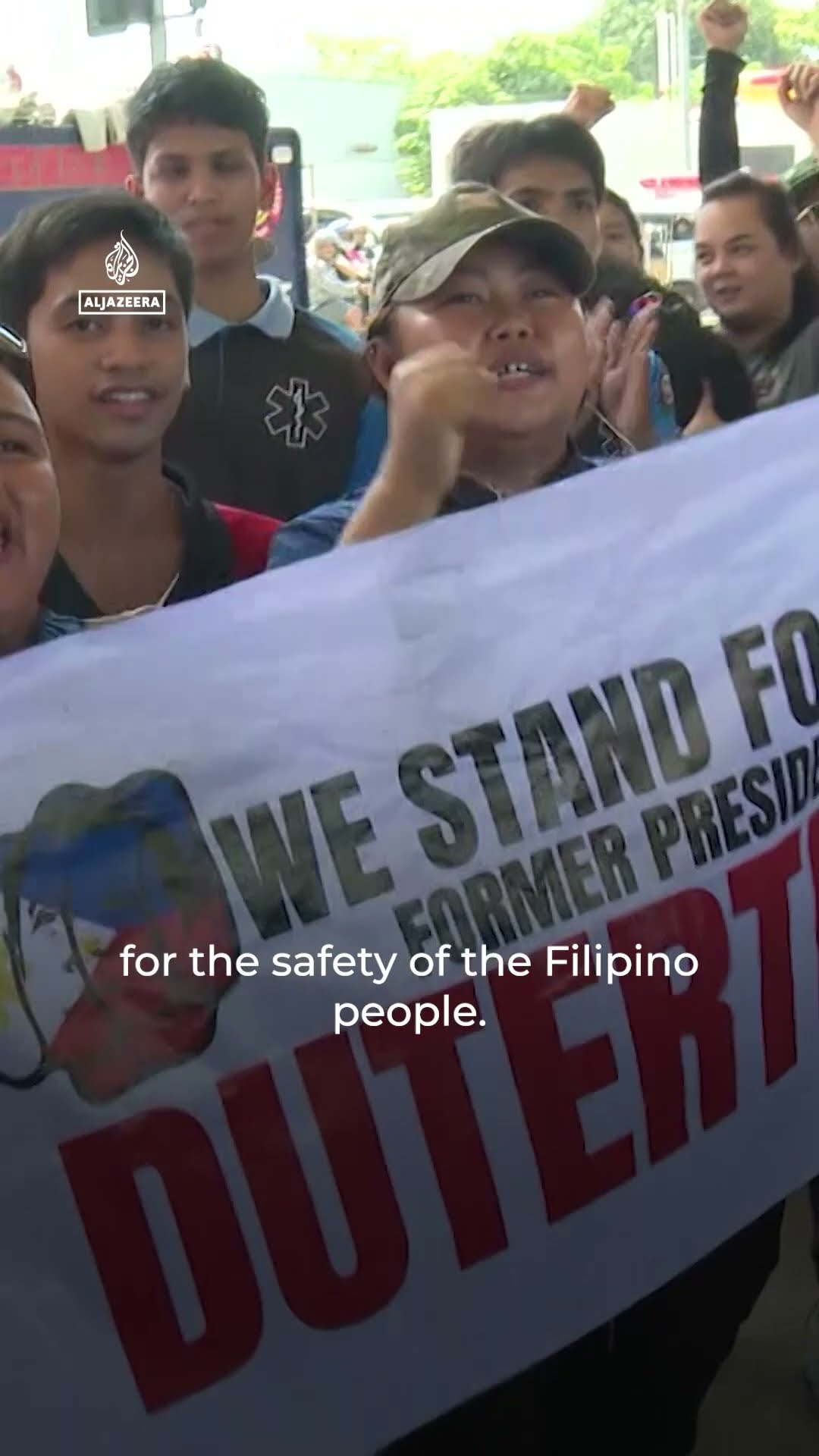 Duterte supporters call for his release from ICC | AJ #shorts