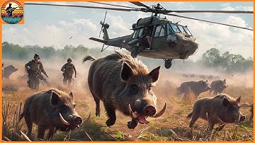 Đại Gia Mỹ Chi 75 Triệu Săn Lợn rừng Bằng Máy Bay  Nhìn Cách Săn Khiến Ai Cũng Phải Kinh Ngạc