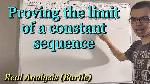 Proving the Limit of a Constant Sequence (ILIEKMATHPHYSICS)