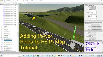 Giants Editor Tutorial | How To Add Power Poles To Farming Simulator 19 Map |