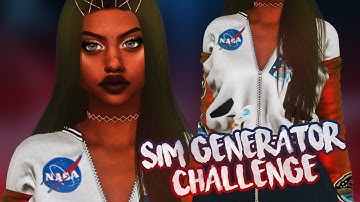 The Sims 4: Create a Sim | SIM GENERATOR CHALLENGE + FULL CC LIST & SIM DOWNLOAD