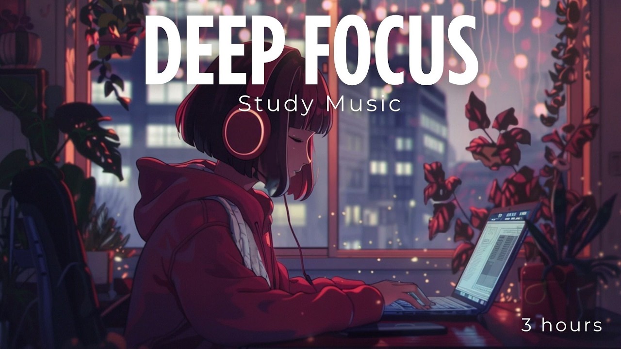 🌙 Lofi Study Music for Focus | Chill Anime Background (3 Hours)