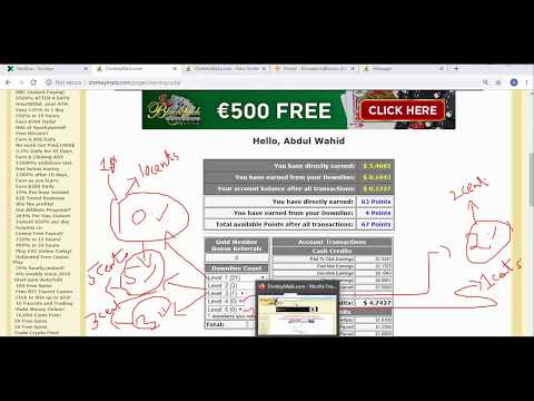 How to earn from donkeymails PTC webite