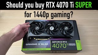 Can ANY Game Slow Down the RTX 4070 Ti SUPER at 1440p? [MSI GAMING X SLIM Review]