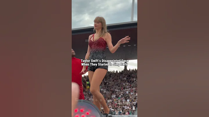 Taylor’s disappointed face when they started to sing early! 😂 #taylorswift #erastour #shorts